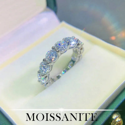 Elegant Moissanite Row Rings