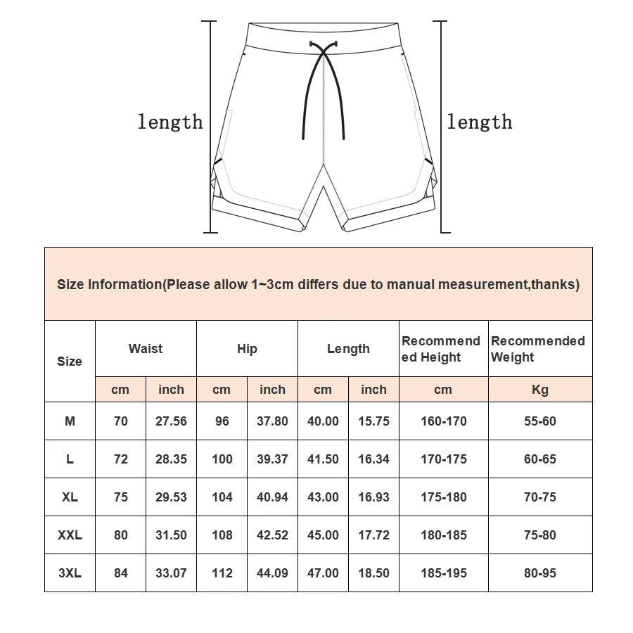 2-in-1 Gym Shorts