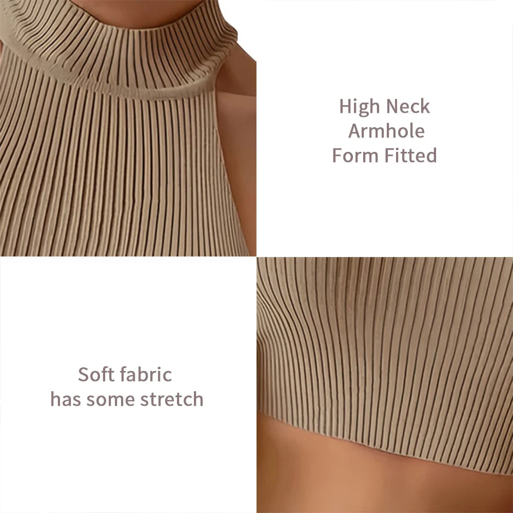 Ribbed Knit Halter